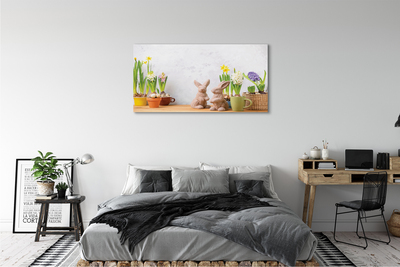 Fototryck canvas Kanin blommor