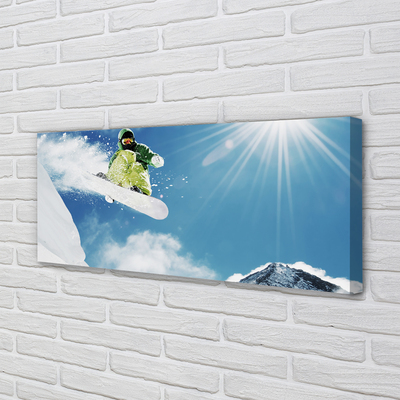 Fototryck canvas Snowboard bergsman