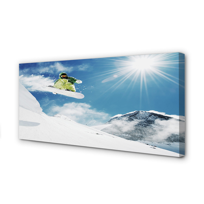 Fototryck canvas Snowboard bergsman