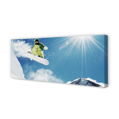 Fototryck canvas Snowboard bergsman