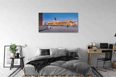 Canvas bild Krakow solnedgång i tyghallen