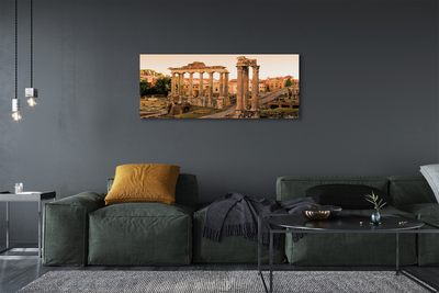 Canvas bild Rom Roman Forum soluppgång