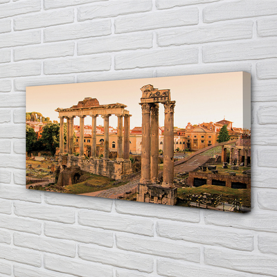 Canvas bild Rom Roman Forum soluppgång