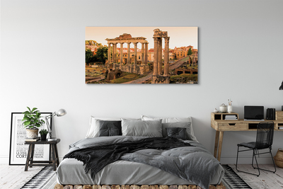 Canvas bild Rom Roman Forum soluppgång