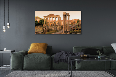 Canvas bild Rom Roman Forum soluppgång