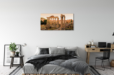 Canvas bild Rom Roman Forum soluppgång