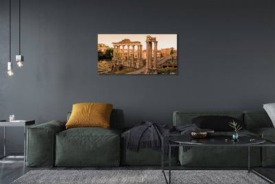 Canvas bild Rom Roman Forum soluppgång