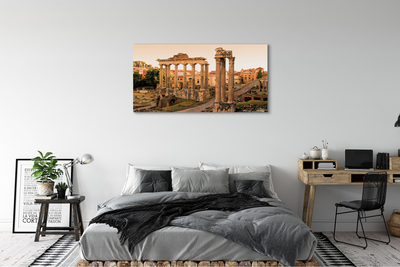 Canvas bild Rom Roman Forum soluppgång