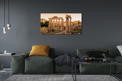 Canvas bild Rom Roman Forum soluppgång