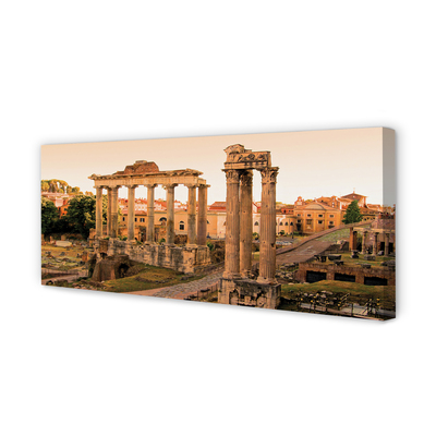 Canvas bild Rom Roman Forum soluppgång