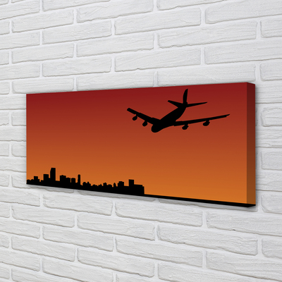 Bild canvas Flygplans himmel