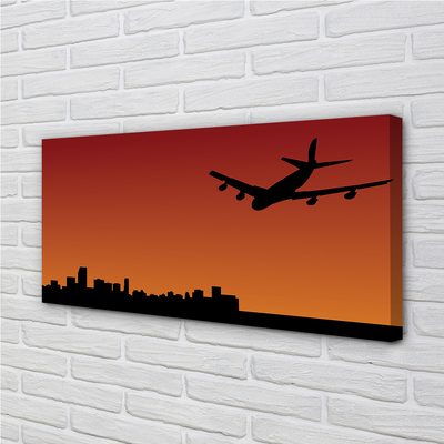 Bild canvas Flygplans himmel