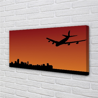 Bild canvas Flygplans himmel