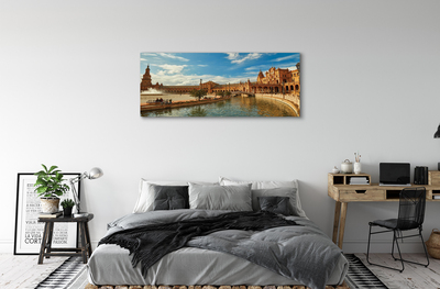 Canvas bild Spanien Gammal marknadsarkitektur