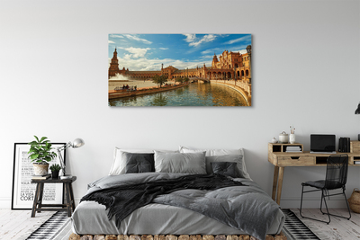 Canvas bild Spanien Gammal marknadsarkitektur