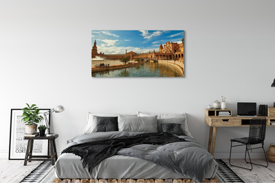 Canvas bild Spanien Gammal marknadsarkitektur