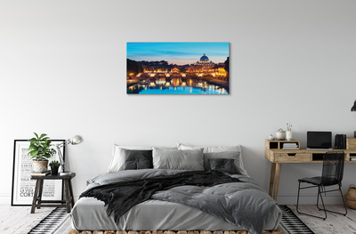 Fototryck canvas Rom Sunset flodbroar