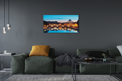 Fototryck canvas Rom Sunset flodbroar