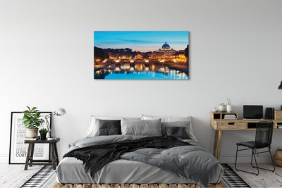 Fototryck canvas Rom Sunset flodbroar