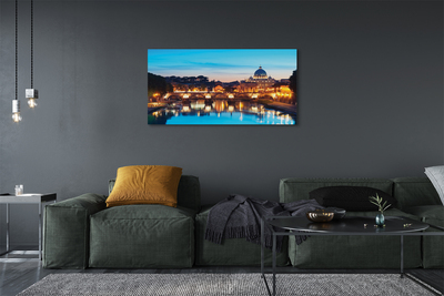 Fototryck canvas Rom Sunset flodbroar