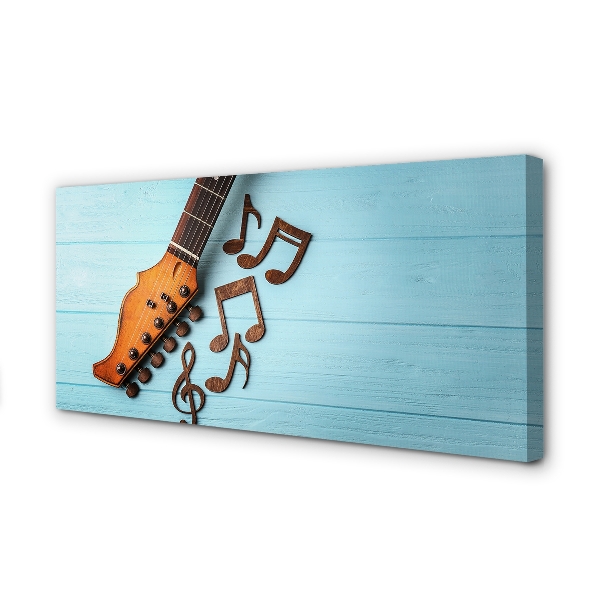 Canvas bild Noter för gitarr