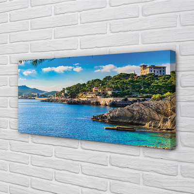 Fototryck canvas Spanien havet kust berg