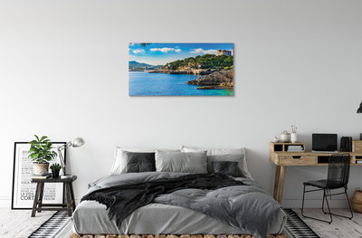 Fototryck canvas Spanien havet kust berg