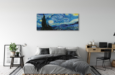 Bild canvas Stjärnklar natt - Vincent van Gogh