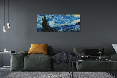 Bild canvas Stjärnklar natt - Vincent van Gogh