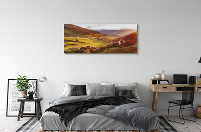 Bild på canvas Tyskland Valley byggnader skog