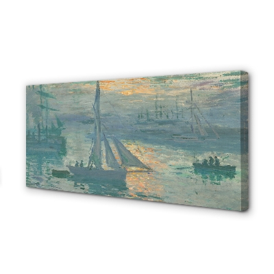 Foto på canvas Soluppgång - Claude Monet