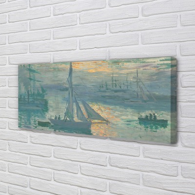 Foto på canvas Soluppgång - Claude Monet