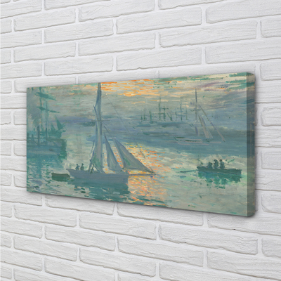 Foto på canvas Soluppgång - Claude Monet