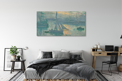 Foto på canvas Soluppgång - Claude Monet