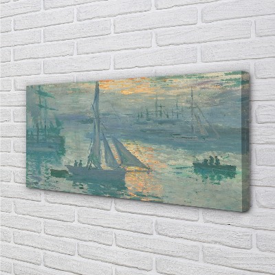 Foto på canvas Soluppgång - Claude Monet