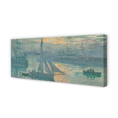 Foto på canvas Soluppgång - Claude Monet