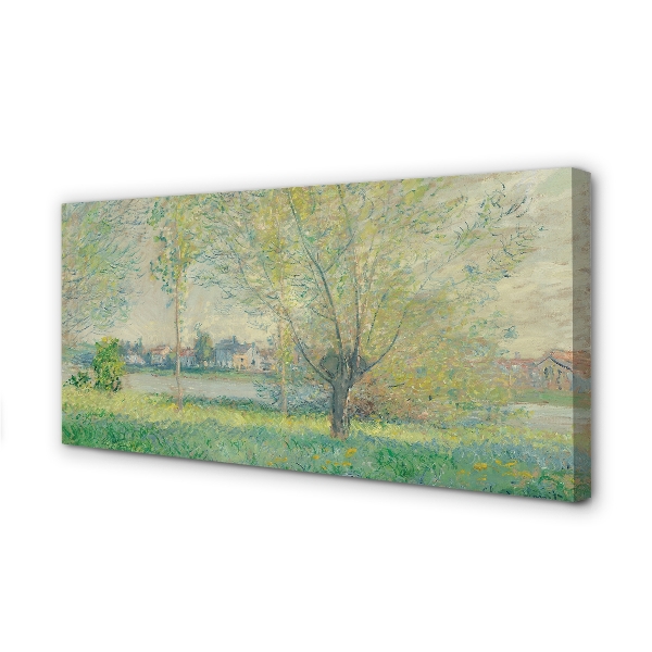 Bild på duk Willows - Claude Monet