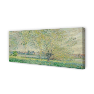 Bild på duk Willows - Claude Monet