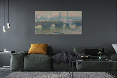 Fototryck canvas Waterloo Bridge - Molnig dag - Claude Monet