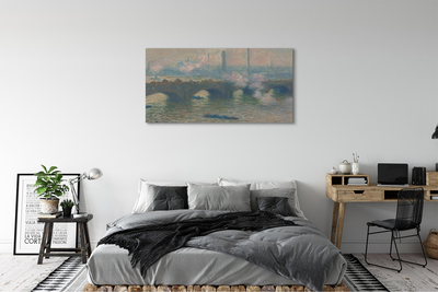 Fototryck canvas Waterloo Bridge - Molnig dag - Claude Monet