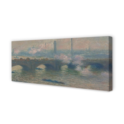 Fototryck canvas Waterloo Bridge - Molnig dag - Claude Monet