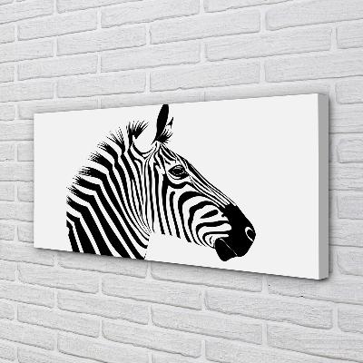 Fototryck canvas Zebra illustration