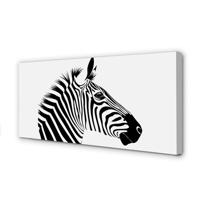 Fototryck canvas Zebra illustration