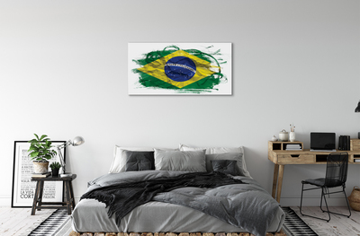 Bild på duk Brasilien flagga