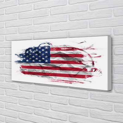 Fototryck canvas USA flagga