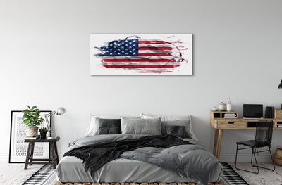 Fototryck canvas USA flagga