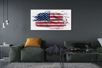 Fototryck canvas USA flagga