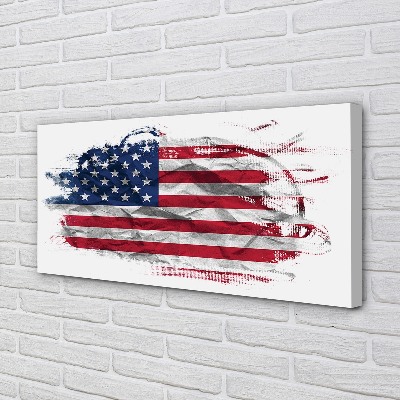 Fototryck canvas USA flagga