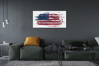 Fototryck canvas USA flagga