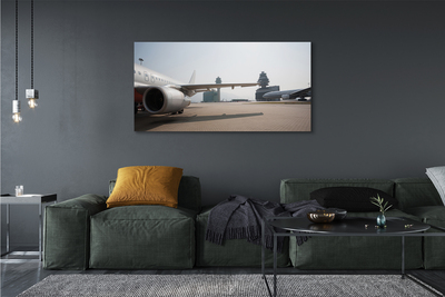 Fototryck canvas Flygplansbyggnader flygplatshimlen